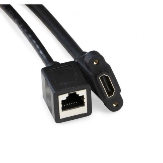 Multiprise Emuca Atom 2 Prises Schuko USB HDMI RJ45 Boîtier Encastrable Noir