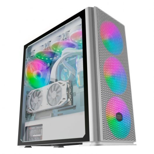 Mars Gaming MCPROW Cristal Templado USB 3.0 Blanca