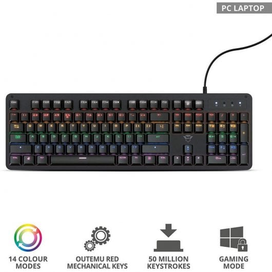Trust GXT 863 Mazz Teclado Mecânico Gaming Switch Red