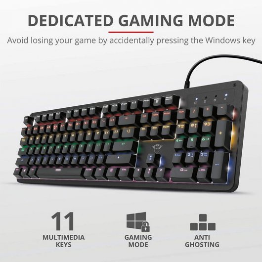Trust GXT 863 Mazz Teclado Mecânico Gaming Switch Red