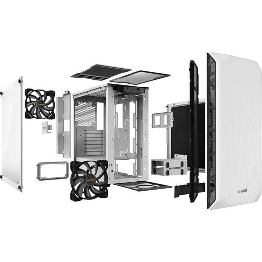 Be Quiet! Pure Base 500 Window White Cristal Templado USB 3.1 Blanca