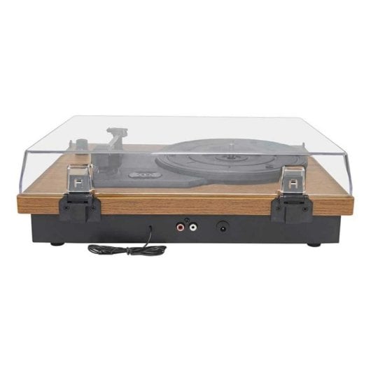 Prixton Studio TS420 platenspeler 10 W Bluetooth USB SD AUX FM direct drive hout