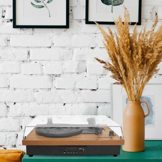 Prixton Studio TS420 Tocadiscos Bluetooth Madera
