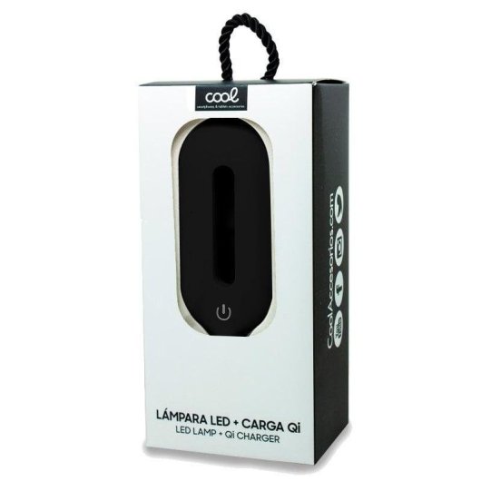 Lâmpada LED Cool com Base de Carga Sem Fios Qi