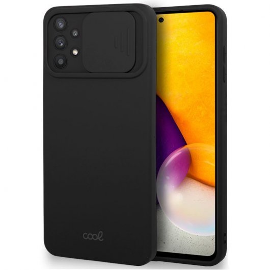 Cool Capa Preta com Proteção de Câmara para Samsung Galaxy A72