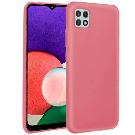 Cool Capa de Silicone Rosa para Samsung Galaxy A22 5G