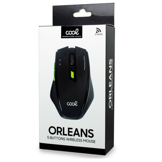 Cool Orleans Ratón Inalámbrico Negro