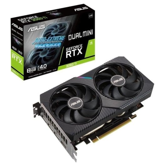 Placa gráfica Asus GeForce RTX 3060 Ti V2 Dual MINI LHR 8GB GDDR6