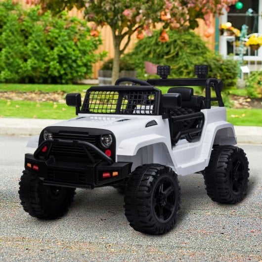 Homcom Coche Eléctrico 12V Blanco