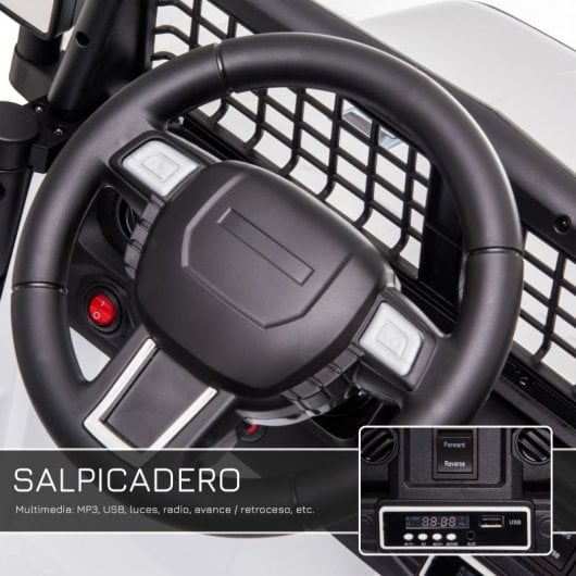 Homcom Coche Eléctrico 12V Blanco