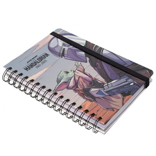 Erik Agenda Escolar 2021/2022 Mediana Día Página Star Wars The Mandalorian