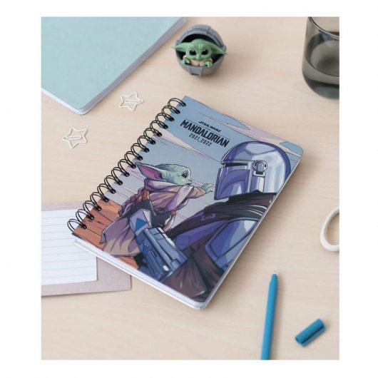 Erik Agenda Escolar 2021/2022 Mediana Día Página Star Wars The Mandalorian