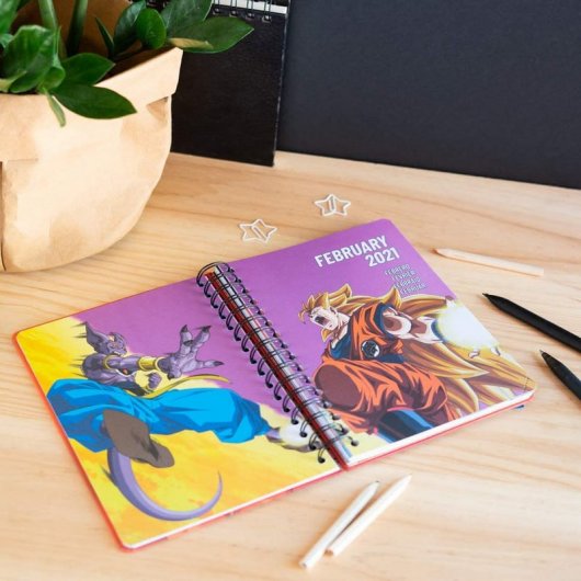 Agenda scolaire 2021/2022 d'Erik Editores Page Dragon Ball de jour moyen