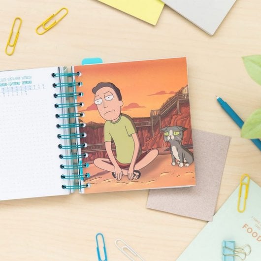 Erik Agenda Escolar 2021/2022 Mediana Día Página Rick & Morty