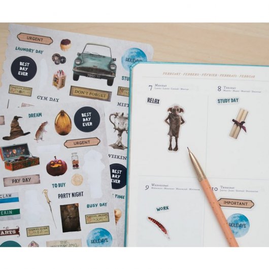 Erik Agenda Escolar 2021/2022 A5 Semana Vista Monster Book Harry Potter