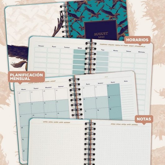 Erik Agenda Escolar 2021/2022 A5 Semana Vista Monster Book Harry Potter