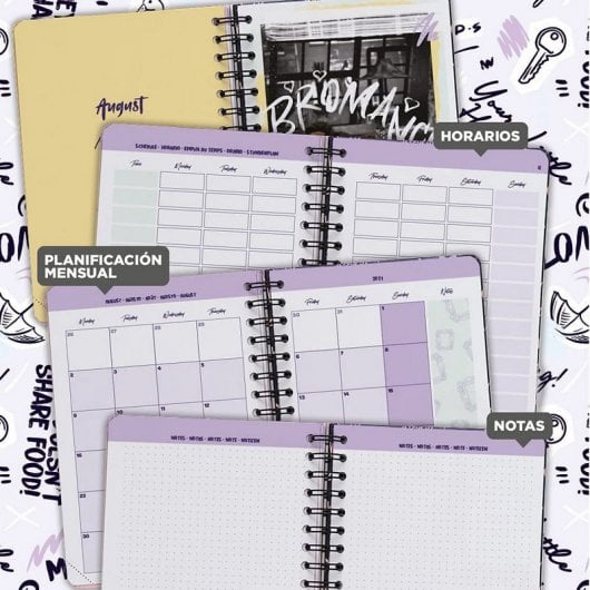 Agenda Scolaire Erik 2021/2022 A5 Semaine Amis