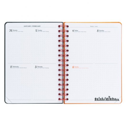 Agenda scolaire Erik 2021/2022 A5, vue semaine, L'Étrange Noël de Monsieur Jack