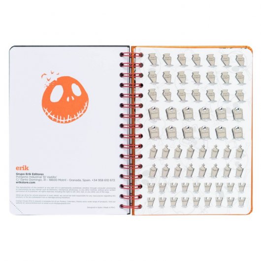 Agenda scolaire Erik 2021/2022 A5, vue semaine, L'Étrange Noël de Monsieur Jack