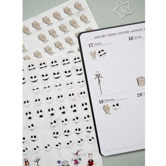 Agenda scolaire Erik 2021/2022 A5, vue semaine, L'Étrange Noël de Monsieur Jack