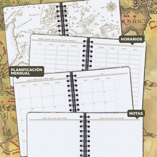 Agenda Scolaire Erik 2021/2022 A5 Vue Semaine Le Seigneur des Anneaux