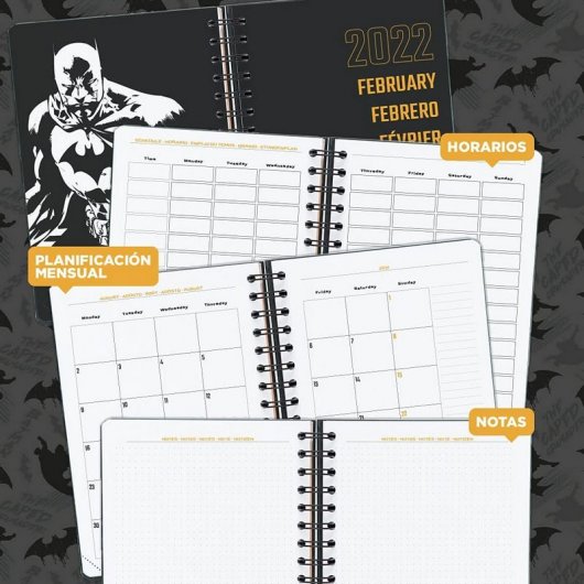 Erik Agenda Escolar 2021/2022 A5 Semana Vista Batman