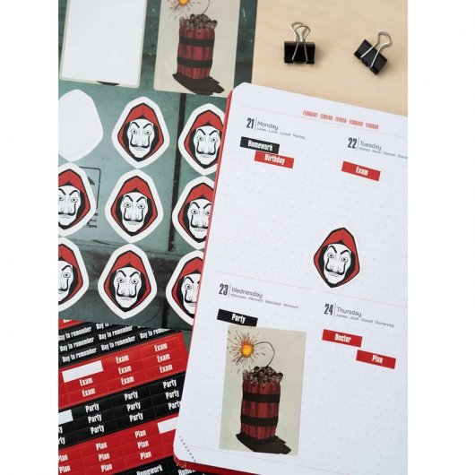 Erik Agenda Escolar 2021/2022 A5 Semana Vista La Casa De Papel