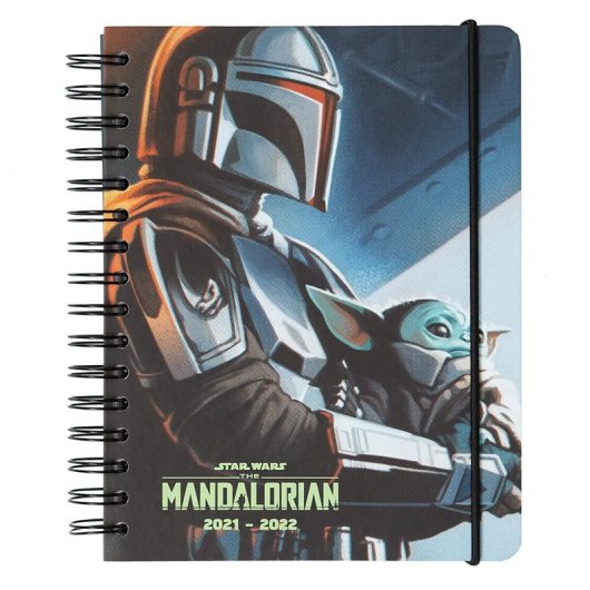 Erik Agenda Escolar 2021/2022 A5 Semana Vista Star Wars The Mandalorian Kalenda