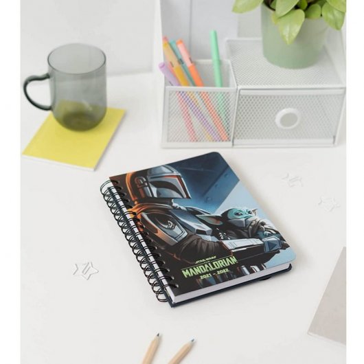 Erik Agenda Escolar 2021/2022 A5 Semana Vista Star Wars The Mandalorian Kalenda