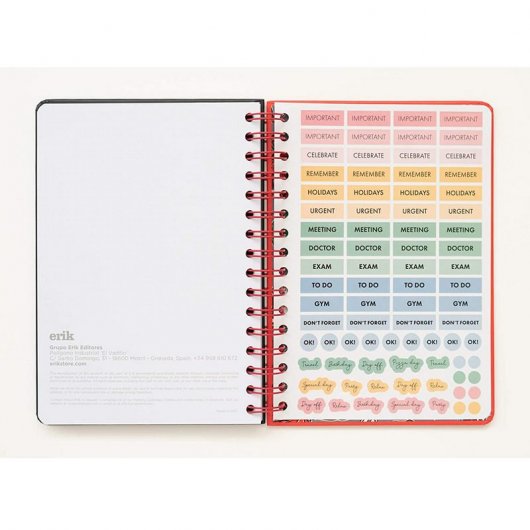 Erik Agenda Escolar 2021/2022 A5 Semana Vista Kalenda Harry Potter