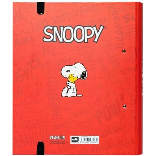 Erik Carpeta Troquelada Premium 2 Anillas Snoopy