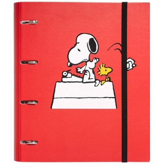 Erik Carpeta Troquelada Premium 4 Anillas Snoopy
