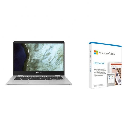 Asus Chromebook Z1400CN-EB0596 Intel Celeron N3350/8GB/64GB eMMC/14" + Microsoft 365 Personal