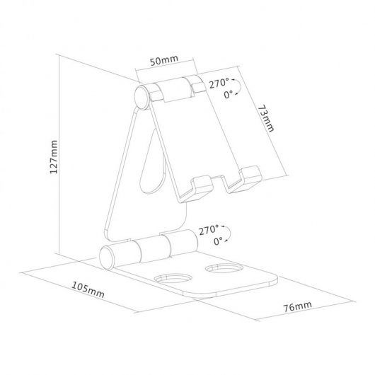NewStar Soporte Plegable para Smartphone hasta 7"