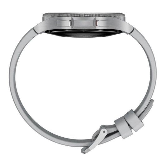 Samsung Galaxy Watch4 Classic Bluetooth GPS NFC 46mm Super AMOLED Argent Taille Unique Étanche IP68 SpO2 Pulsomètre