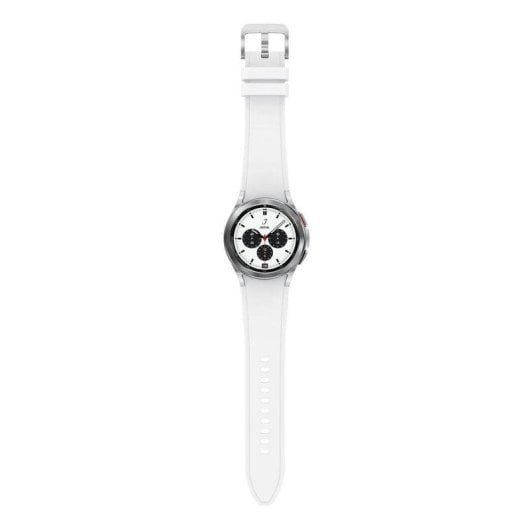 Samsung Galaxy Watch4 Classic Bluetooth GPS NFC 42mm Super AMOLED Argent M IP68 SpO2 ECG