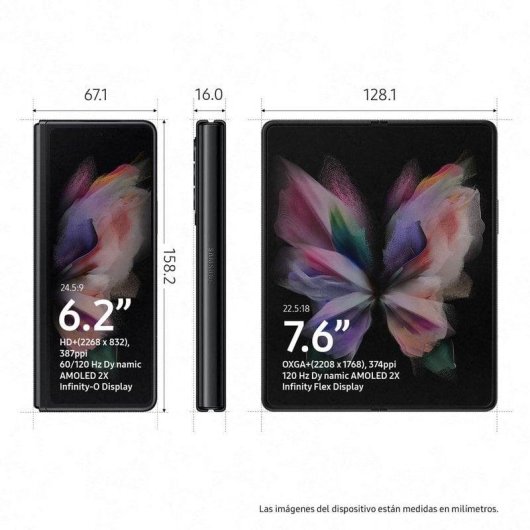 Samsung Galaxy Z Fold3 5G 12GB 256GB 7,6" Noir