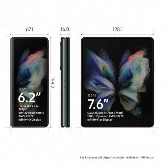 Samsung Galaxy Z Fold3 5G 12GB 256GB 7.6" Verde