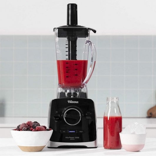 Tristar BL-4473 Vita Power Batidora de Vaso 2000W Negra/Plateada