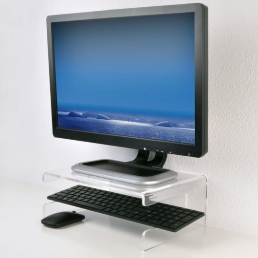Desq Soporte Elevador para Monitor Transparente