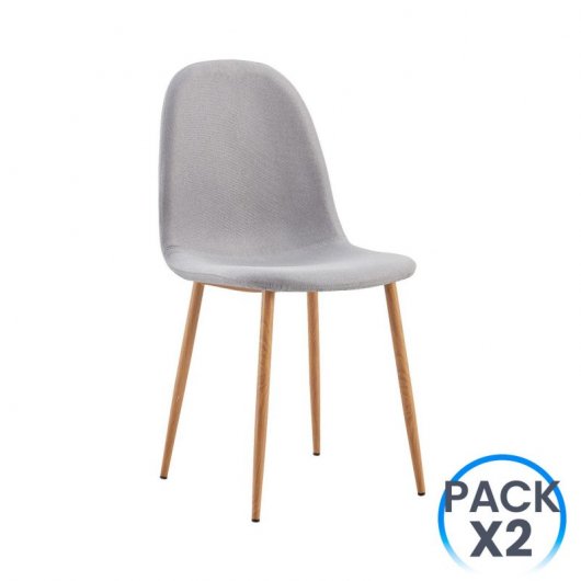 Thinia Home Nuova Pack 2 Sillas de Comedor Lino