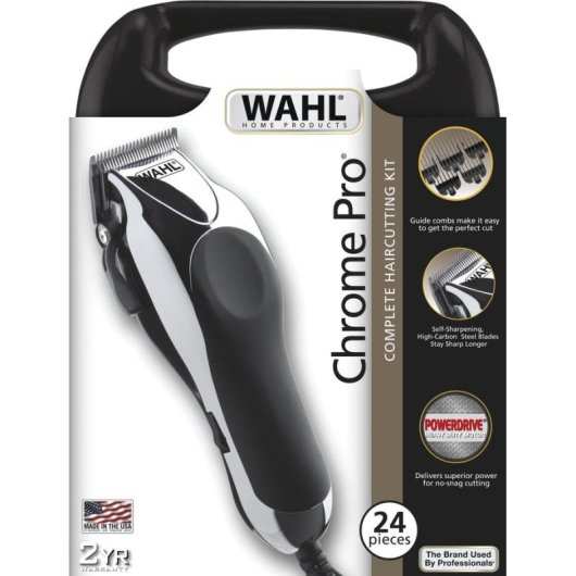 Wahl Chrome Pro Cortapelos Negro/Plata