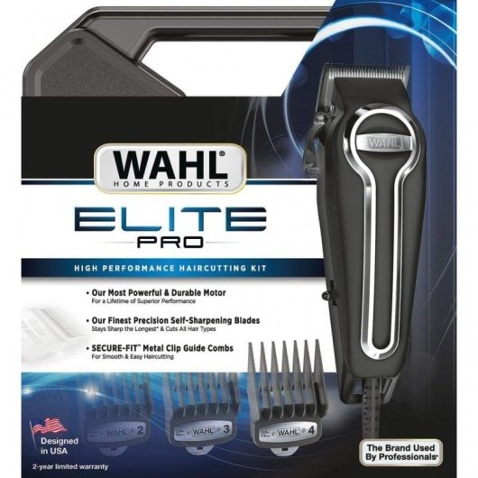 Profi Haarschneider Wahl Elite Pro mit Kabel 1-25mm 10 Aufsätze Selbstschärfende Klinge