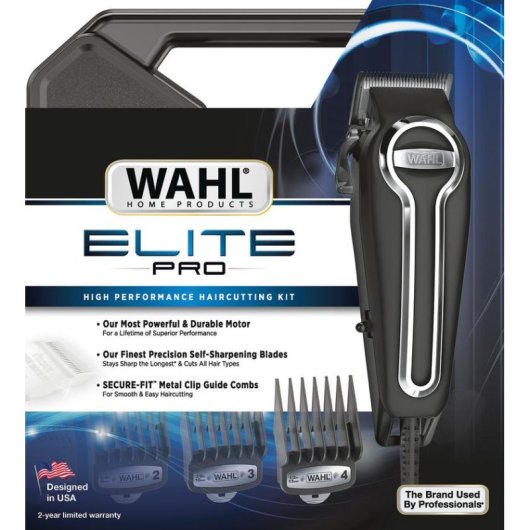 Profi Haarschneider Wahl Elite Pro mit Kabel 1-25mm 10 Aufsätze Selbstschärfende Klinge