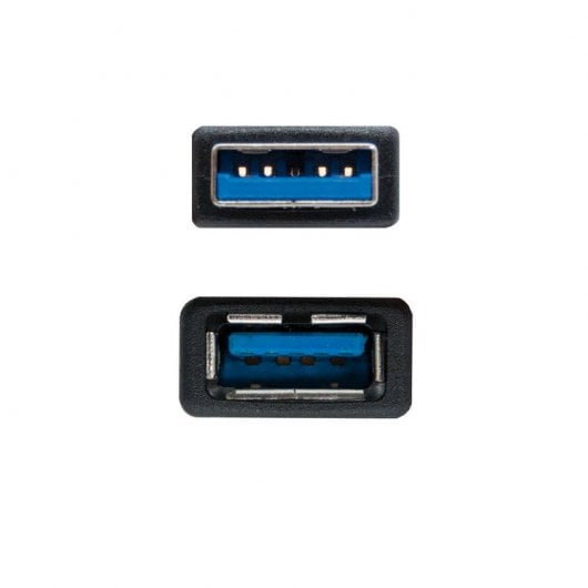 Cable USB 3.0 USB AM/AH Alargador 2m Negro