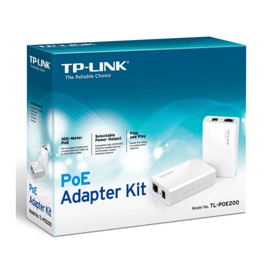 TP-Link TL-POE200 Power Over Ethernet Kit Adaptador Blanco
