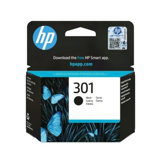 HP 301 Cartucho Tinta Original Negro
