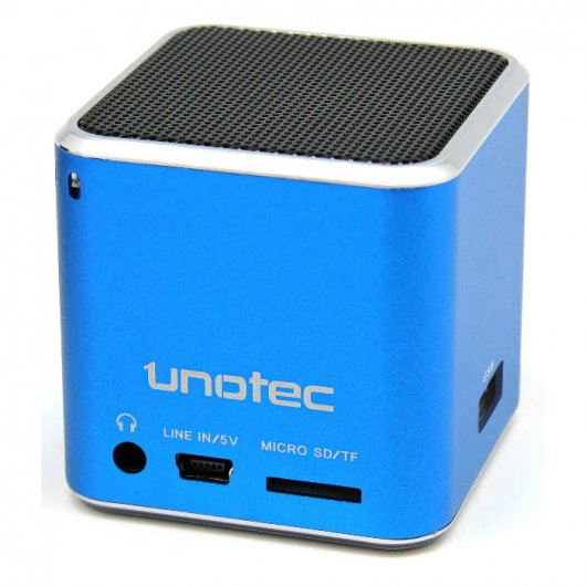 Unotec MaxCube Plus Altavoz MP3 USB/Radio Azul