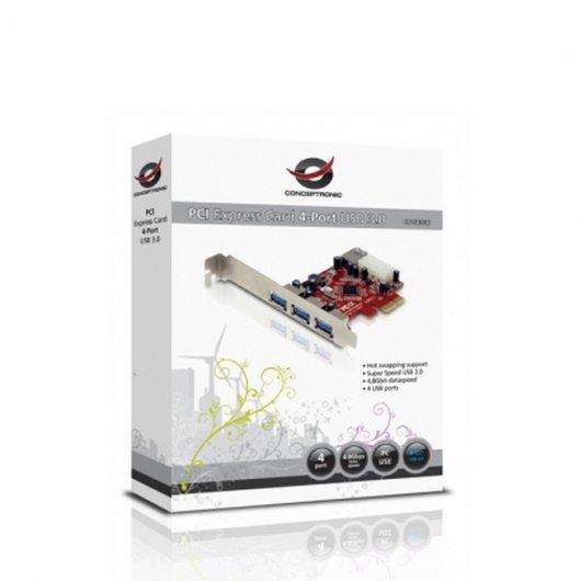 Conceptronic PCI Express Card 4-Port USB 3.0