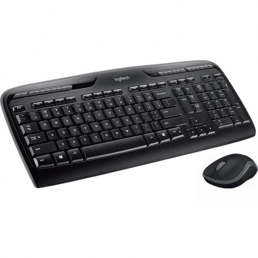 Combinazione tastiera e mouse wireless Logitech MK330 nera